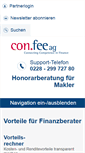 Mobile Screenshot of confee.de