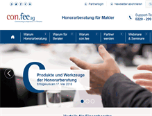 Tablet Screenshot of confee.de